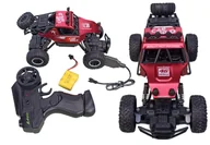 Zabawki zdalnie sterowane - Autko Zdalnie Sterowane MONSTER TRUCK METAL RED dla Dzieci samochód RC auto Off-Road 20x11x12 - miniaturka - grafika 1