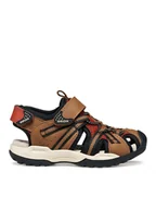 Buty dla chłopców - Geox Sandały Jr Borealis J450RB 014ME CD6N6 D Brązowy - miniaturka - grafika 1