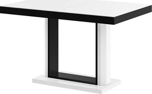 Elior Rozkładany stół wysoki połysk biało czarny - Muldi 2X - Stoły - miniaturka - grafika 1