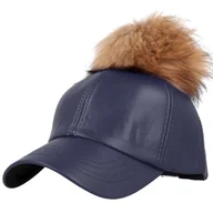 Czapki damskie - Czapka Damska Zimowa Winter Glam W Kolorze Niebieskim - miniaturka - grafika 1