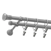 Karnisze - Karnisz podwójny GEM 160 cm 16 mm satyna - miniaturka - grafika 1