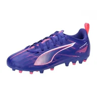 Buty dla dziewczynek - PUMA Unisex Ultra 5 Play Mg Jr Soccer Shoe buty dziecięce, Lapis Lazuli PUMA White Sunset Glow, 34 EU - miniaturka - grafika 1