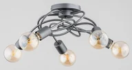 Lampy sufitowe - Maxis lampa sufitowa 5xE27 szara 63199 - miniaturka - grafika 1