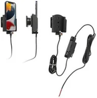 Uchwyty samochodowe do telefonów - Uchwyt do Apple iPhone 13 mini z wbudowaną ładowarką samochodową do instalacji na stałe - miniaturka - grafika 1