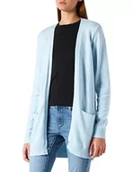Swetry damskie - Vila Kobiety Viril Open L/S Knit Cardigan - Noos Kardigan, Niebieski, XS - miniaturka - grafika 1