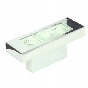 Uchwyt Meblowy Gałka CHROM BIAŁY - Meble modułowe i akcesoria - miniaturka - grafika 1