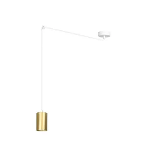 Emibig TRAKER 1 WH/GOLD 527/1 lampa wisząca 1x30W/GU10 IP20 527/1 - Lampy sufitowe - miniaturka - grafika 1