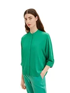 Bluzki damskie - TOM TAILOR Damski Bluzka 1035251, 31032 - Vivid Leaf Green, 32 - miniaturka - grafika 1
