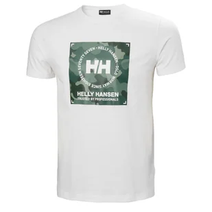Męska Koszulka z krótkim rękawem HELLY HANSEN CORE GRAPHIC T 53936_002 – Biały - Koszulki męskie - miniaturka - grafika 1