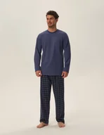 Piżamy męskie - Piżama Herb 41913-95X Ciemnoniebieska - Henderson - miniaturka - grafika 1