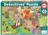 Puzzle - Educa 18895 Castillo Infantil de piezas. Móntalo y busca los objetos escondidos. Detectives Burg. Puzzle dla dzieci z 50 części. Ustaw je razem i znajdź ukryte przedmioty, kolorowe 18895 - miniaturka - grafika 1