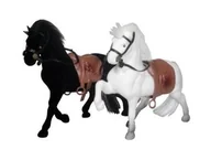 Figurki dla dzieci - KONIK FLOKOWANY MIX - miniaturka - grafika 1