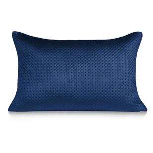 Granatowa Poszewka Velvet 50x70 MAYA - Poszewki na poduszki - miniaturka - grafika 1