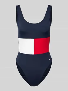 Kostium kąpielowy z dodatkiem streczu model ‘CORE FLAG’ - Stroje kąpielowe - miniaturka - grafika 1