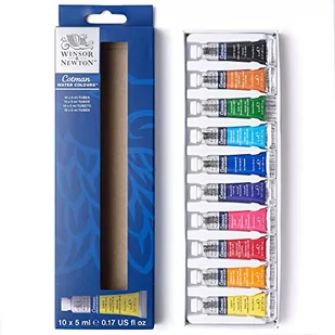 Colart International S.A., WINSOR & NEWTON COTMAN ZESTAW FARB AKWARELOWYCH 10X5ML - Farby i media malarskie - miniaturka - grafika 1