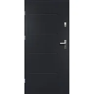 Drzwi zewnętrzne - Drzwi zewnętrzne TYTAN pełne antracyt 80 lewe RADEX - miniaturka - grafika 1