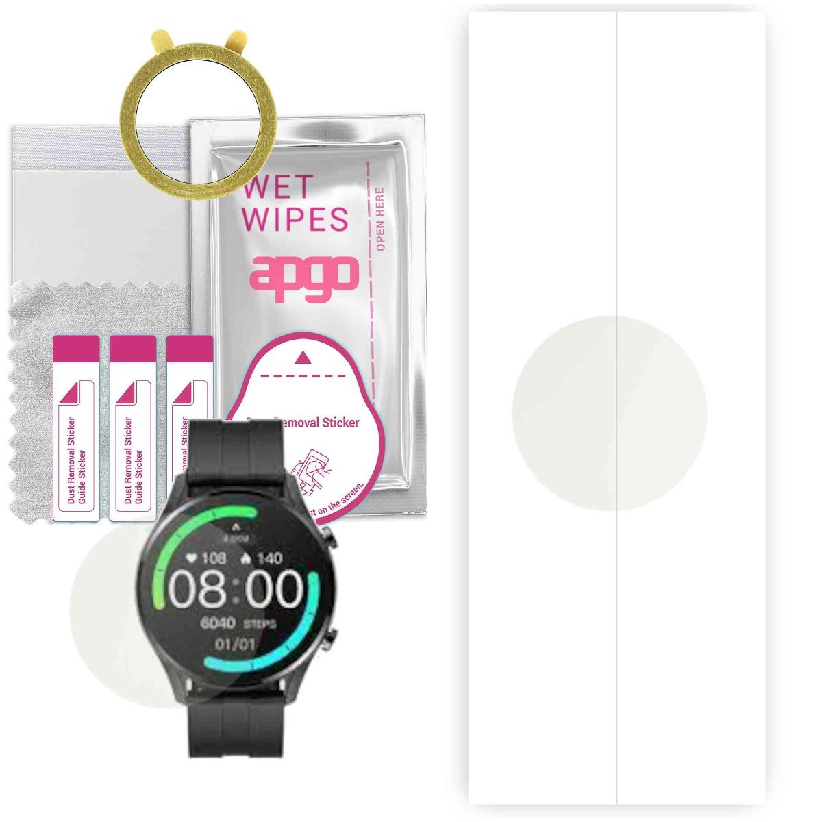 1x Folia hydrożelowa MATOWA do Imilab W12 - apgo Smartwatch Hydrogel MATTE Protection Ochrona na ekran smartwatcha