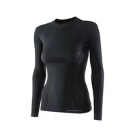Bielizna sportowa damska - Koszulka termoaktywna Brubeck Active Wool LS12810 black - S - miniaturka - grafika 1