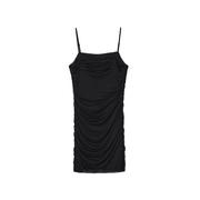 Sukienki - Cropp - Czarna sukienka na ramiączkach - Czarny - miniaturka - grafika 1