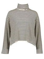 Koszulki i topy damskie - Vero Moda Koszulka w kolorze beżowo-czarnym - miniaturka - grafika 1