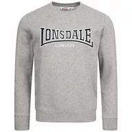 Bluzy męskie - Lonsdale Bluza męska Berger Lp181 szary Marl Grey m - miniaturka - grafika 1