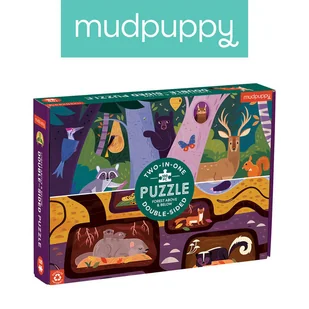 Puzzle dwustronne Las nad i pod ziemią 6+ Mudpuppy - Puzzle - miniaturka - grafika 1
