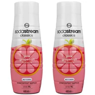 Syropy i koncentraty owocowe - 2x SYROP SODASTREAM PINK GRAPEFRUIT GREJPFRUT BEZ CUKRU KONCENTRAT 440 ml - miniaturka - grafika 1