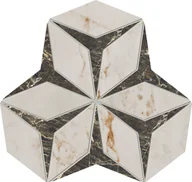 Płytki ceramiczne - Arte Mozaika Shellstone white polished rectified 24,6x28,5 - miniaturka - grafika 1