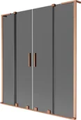 Parawany nawannowe - Mexen Velar L Duo parawan nawannowy 2-skrzydłowy rozsuwany 140 x 150 cm, grafit, miedź szczotkowana - 896-140-003-42-65 - miniaturka - grafika 1