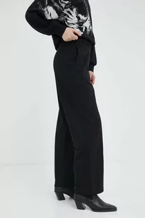 Spodnie damskie - G-Star Raw spodnie dresowe kolor czarny - grafika 1