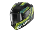 Kaski motocyklowe - Kask Integralny Shark D-Skwal 3 Speed-Vib Czarny/Zielony/NiebieskiS - miniaturka - grafika 1