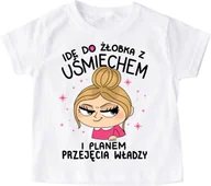 Koszulki dla dziewczynek - koszulka dla dziewczynki do żłobka blond - miniaturka - grafika 1