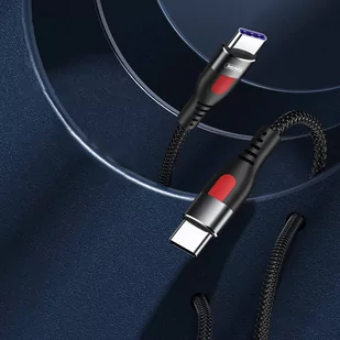 Remax LESU Series kabel do szybkiego ładowania USB Typ C - USB Typ C PD 65W 1m czarny (RC-195C-C) - Kable USB - miniaturka - grafika 2