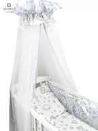 Pościel dla dzieci - Pościel 2 elementowa do kołyski MIŚ Z SERDUSZKIEM BŁĘKIT BAWEŁNA 100% - miniaturka - grafika 1