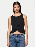 Koszulki i topy damskie - Pieces Top Anora 17149200 Czarny Regular Fit - miniaturka - grafika 1