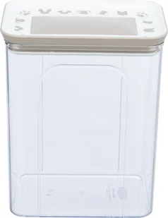Trixie Pojemnik na karmę lub przysmaki, przezroczysty/biały, plastik, 2,2 l/15 × 14 × 19 cm - Pozostałe akcesoria dla psów - miniaturka - grafika 1