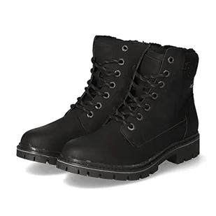 Tom Tailor Damskie sztyblety 4298306, czarne, 38 UE - Botki damskie - miniaturka - grafika 1