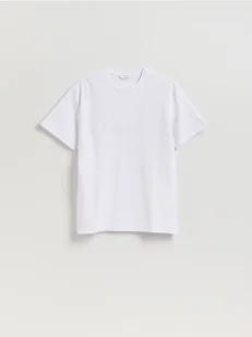 Reserved - Strukturalny t-shirt comfort fit - biały - Koszulki męskie - miniaturka - grafika 1