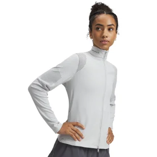 Damska bluza do biegania Under Armour UA Halo Engineered FZ - szary - UNDER ARMOUR - Bluzy damskie - miniaturka - grafika 1