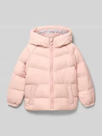 Kurtki i płaszcze dla dziewczynek - Kurtka pikowana z kapturem - miniaturka - grafika 1