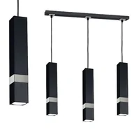 Lampy pozostałe - Milagro Czarna Lampa Wisząca Vidar Black/Chrome 3x Gu10 MLP6288 - miniaturka - grafika 1