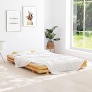 Łóżka - Lumarko Rama łóżka, bambusowa, 140 x 200 cm - miniaturka - grafika 1