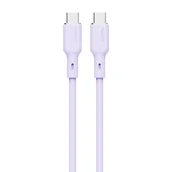Kable USB - Kabel USB Aukey Kabel USB-C do USB-C Aukey CB-SCC102, 100W, 1.8m (lawendowy) - miniaturka - grafika 1