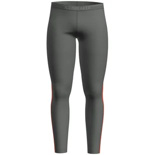 Męskie kalesony Icebreaker M 200 Oasis Sonebula Leggings Rozmiar: M / Kolor: szary/pomarańczowy - Bielizna sportowa męska - miniaturka - grafika 1