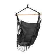 Fotele ogrodowe wiszące - Leziter Hamak Puerto czarny - miniaturka - grafika 1