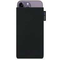 Etui i futerały do telefonów - Adore June Klasyczne czarne etui kompatybilne z iPhone 14 Pro Max/iPhone 14 Plus, etui na telefon komórkowy z wytrzymałego materiału Cordura z efektem czyszczenia wyświetlacza, wyprodukowano w Europie - miniaturka - grafika 1