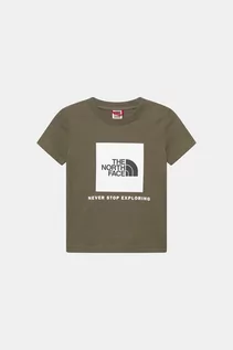 Koszulki męskie - THE NORTH FACE T-shirt - Khaki - Chłopiec - M (134CM) - grafika 1