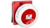 Gniazdka elektryczne - Gniazdo tablicowe 32A 5P 400V czerwone IP67 4252-6v - miniaturka - grafika 1