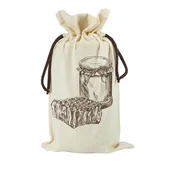 Folia, papier śniadaniowy, serwetki - Woreczek ekologiczny na 1 słoik 900 ml (1 szt) - wzór TE5m - miniaturka - grafika 1