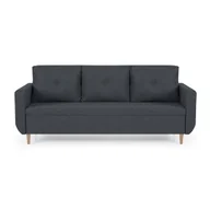 Sofy i kanapy - Kanapa sofa 3 os z funkcją spania DORO szara - miniaturka - grafika 1